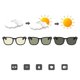 thumbnail image 4 of Gafas de terre deslumbrantes con bloqueo de lámpara de color para juegos de jugadores, rreflectantes, cuadradas grandes Color 06 Yinane gafas de sol grandes con forma de ojo de gato, 4 of 7