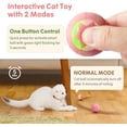 thumbnail image 4 of Juguete interactivo para gatos BRI bola rosada con luces LED recargable tipo C, 4 of 5