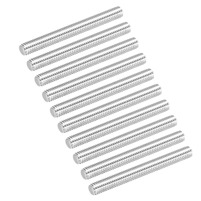 30Pack Fully Threaded Rod M6 x 55mm 1mm Thread Pitch 304 Stainless Steel Right Hand Threaded Rods Bar Studs