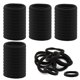 thumbnail image 1 of Paquete de 50 pelos de pelo de algodón de 4 cm, pelos negros elásticos, pelos de pelo negro para pelo grueso, cola de caballo, rizado Feliz Sencillez, 1 of 5