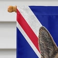 thumbnail image 3 of German Shepherd with English Union Jack British Flag Flag Canvas House Size, 3 of 4