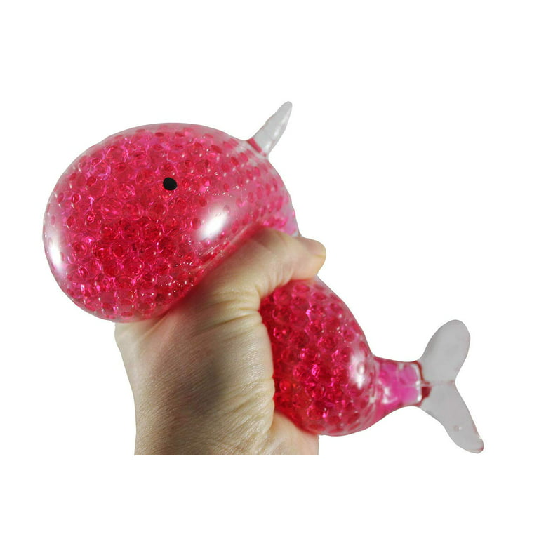 Jumbo Narwhal Water Bead Filled Squeeze Stress Ball - Sensory, Fidget (Random Color) - Walmart.com