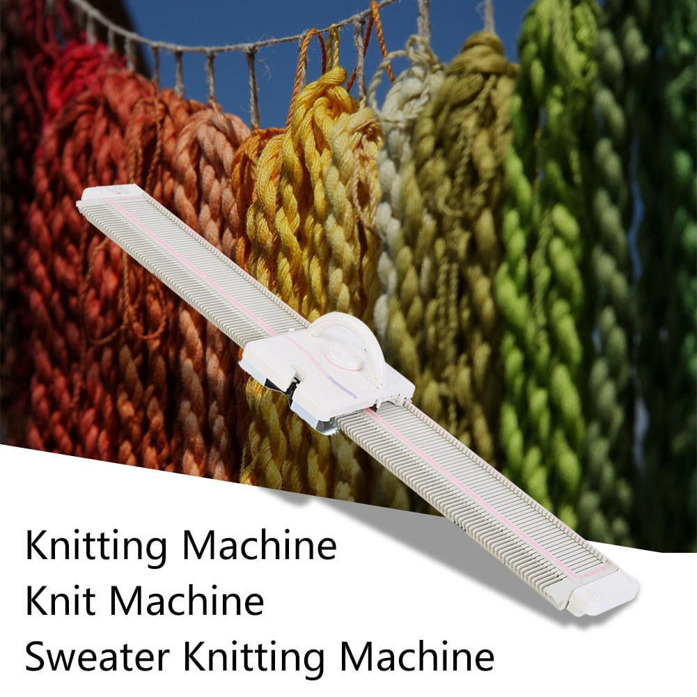 LYUMO LK150 6.5mm Mid Gauge 150 Stitches Plastic Domestic Knitting Machine with Accessories