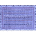 thumbnail image 1 of Ahgly Company Machine Washable Indoor Rectangle Abstract Blue Modern Area Rugs, 4' x 6', 1 of 4
