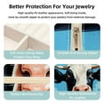 thumbnail image 3 of Cattle Portable Square Jewelry Box Earrings Necklaces Bracelets Organizer for Girls and Women, 3 of 6