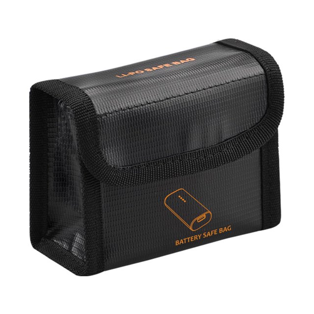 (9x11,3x5cm Bolsa De Seguridad Para Batería A Prueba De Explosiones A Prueba De Agua Para DJI Racing Black L Sunnimix Almacenamiento a prueba de explosiones