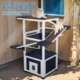 thumbnail image 5 of 4 Tiers Outdoor Cat House 45.1" Feral Cat Shelter Weatherproof Outside Enclosure for Multiple Cats, 5 of 7