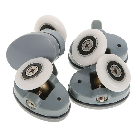 IBASETOY Shower Door Upgrade 4 Pack Glass Roller Replacement Parts Hardware Wheels