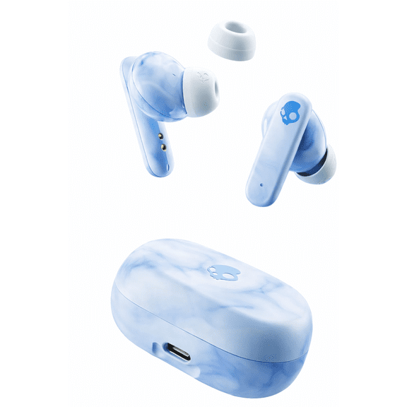 Restored Skullcandy EcoBuds - True wireless earphones with mic - in-ear - Bluetooth - noise isolating - glacier (Refurbished)