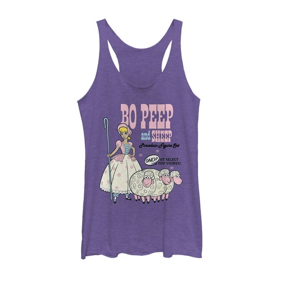 Women's Toy Story Select Stores Bo Peep Racerback Tank Top Purple Heather 2X Large