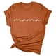 thumbnail image 3 of MKLEKYY Camiseta Mujer Camisetas Casuales De Moda Para Mujer, Con Cuello Redondo, Estampadas, De Verano, De Manga Corta, Holgadas E Informales Talla L, 3 of 3