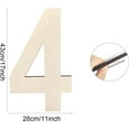 thumbnail image 2 of 17 Inch Large Wooden Letters O Blank Unfinished Wood Letters Numbers Sign A-Z Alphabet Cutouts Paintable Wooden Letters for Home Wall Decor Birthday Wedding Party Classroom Nursery Decor (O), 2 of 10