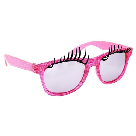 Party Costumes - Sun-Staches - Pink Frame Lashes Sun-Stache sg2471