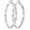 Silver-30mm, variant on Heart Cubic Zirconia Large Hoop Earrings for Womens 925 Silver 14k Gold Plated Hypoallergenic Rhinestone Hoops Earring Sparkly Jewelry Gift 30/40/50/60mm