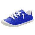 thumbnail image 4 of Mepaouo Fashion Sneakers for Women Memory Foam Lightweight Walking Slip on Canvas Shoes(Blue,9.5), 4 of 5