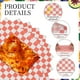 thumbnail image 3 of Uxcell 150 Pcs Hojas de Papel Encerado para Alimentos, Hojas de Papel de Envoltura a Prueba de Grasa de 7 x 7 Pulgadas, Forros de Cesta de Alimentos a Cuadros para Sándwich, Hamburguesa, Pan, Rojo, 3 of 7