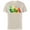 Natural, variant on Marvel Avengers Vision Solar Gem Rainbow Comic Retro - Short Sleeve Cotton T-Shirt for Adults - Customized-Athletic Heather