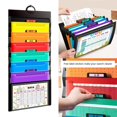 LUVNIMB 6 Pocket File Bag Expandable Letter Size File Organiser Sorting ...