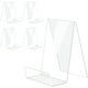 thumbnail image 1 of Juego de 5 soportes para libros de acrílico transparente, perfectos para exhibir libros, tabletas, arte y más., 1 of 6