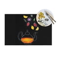 thumbnail image 4 of YFYANG Washable Heat-Resistant Placemats, 70% PVC/30% Polyester, Fruit and Tea Graffiti Kitchen Table Mat, 12" x 18" 1 Piece, 4 of 6