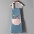 thumbnail image 4 of Cowsor Kids Paintbrush Printed Sleeveless Art Smock Waterproof Mess Proof Bib for 3-11 Years Old Painting Class Size L, 4 of 4