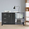 thumbnail image 4 of 3 Drawers 2 Compartments Mobile File Cabinet Locking File Cabinet MDF 1 Cabinet, 4 of 21