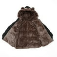 thumbnail image 3 of Usaibhir Baby Winter Coat Cute Teddy Bear Hooded Jacket Warm Fleece Outerwear Windproof Toddler Boys Girl 1-6T, 3 of 4