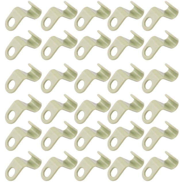 30 Pieces Clothes Hanger Connecting Hook Portable Replacement Space-saving Wardrobe Cabinet Solid Color Cabinet Closet Connector Organizer Green