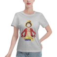 thumbnail image 1 of Women's Basic Short Sleeve T-Shirt One Piece Luffy, 1 of 6