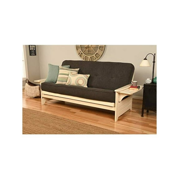 KODIAK Phoenix Frame/Antique White Finish/Linen Charcoal Mattress