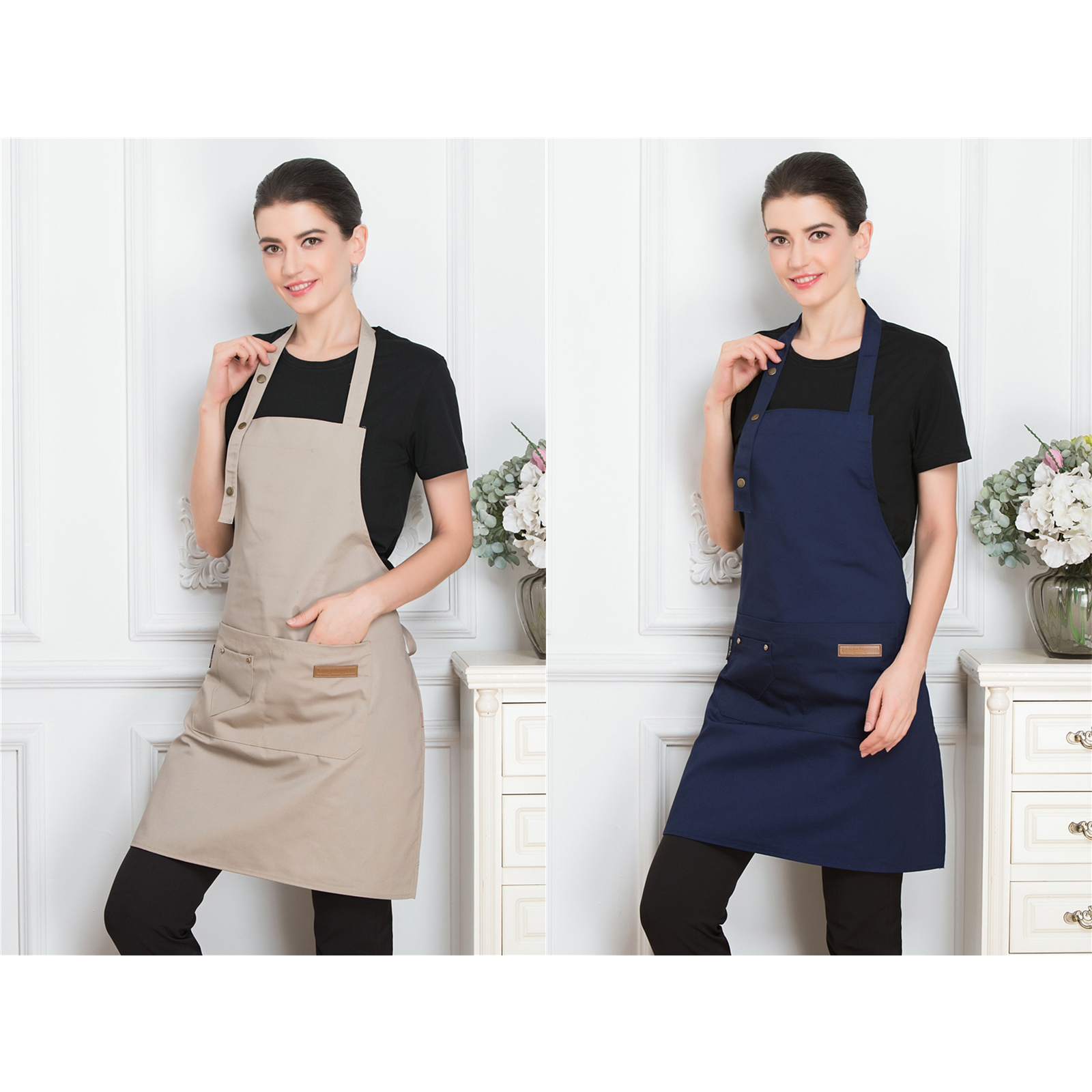 WEEYI Cotton Apron Adjustable Barista Pottery Split Leg Canvas Apron Mens  Dress Barber Cleaning Shop Uniform Kitchen Apron Waitress Bid 210622 From  Xue009, $23.93