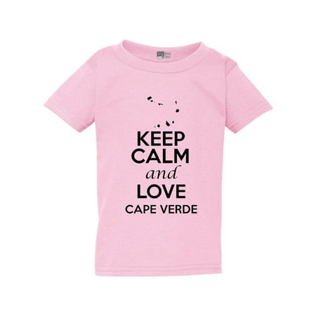 

Keep Calm And Love Cape Verde Country Nation Patriotic Toddler Kids T-Shirt Tee