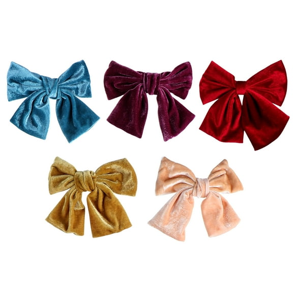 KONTONTY  5 Pcs Girl Hair Accessories Clips for Women Fancy Color Child
