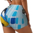 thumbnail image 2 of Kdxio French Bulldog Dog in a Bathtub Print Workout Shorts for Women Seamless Soft Smooth Gym Yoga Scrunch Active Shorts, 2 of 9