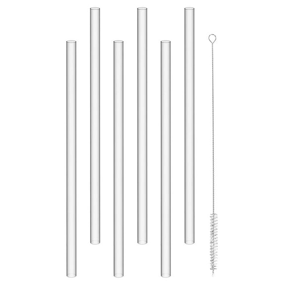 OATIPHO  Reusable Silicone Drinking Straws for Home, Transparent