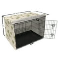 thumbnail image 6 of Hawaii Dog Crate Cover, Repetitive Jungle Trees Pattern Hand Drawn Pastel Tropical Palms, Easy to Use Pet Kennel Cover Small Dogs Puppies Kittens, 7 Sizes, Cream Cocoa and Khaki, by Ambesonne, 6 of 6