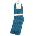 thumbnail image 7 of Legmogue Women's Cable Knit Sherpa-Lined Lounge Sock - Womens - Female, One Size, Legion Blue, 7 of 7