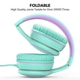 thumbnail image 3 of Auriculares RORSOU R10 On-Ear con micrófono, color verde ligero, 3 of 7