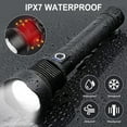 thumbnail image 5 of OMALIGHT Rechargeable 990000 High Lumens LED Flashlights, XHP90.2 Super Bright Flashlight with Zoomable & 5 Modes & IPX7 Waterproof for Camping, 5 of 5