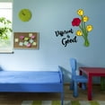 thumbnail image 3 of Home Wall Decal - Different is Good - Cute Quote Design Cute Doodle Spring Tulip Flowers with Rose - Proudly Hand Made Decal - Size: 40 In(W) x 40 In(H), 3 of 5