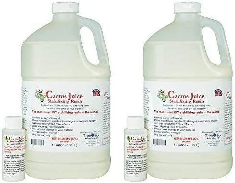Cactus Juice Stabilizing Resin for Woodworking-1 Gallon 