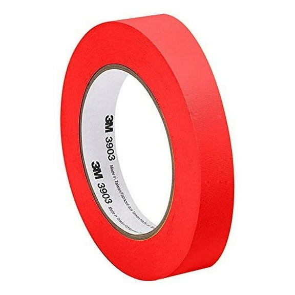 3m Duct Tape,Red,1/2 in x 50 yd,6.5 mil 3903
