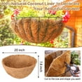 thumbnail image 6 of 3 Pack 20 Inch Hanging Basket Coco Liners Replacement, 100% Natural Round Coconut Coco Fiber Planter Basket Liners for Hanging Basket Flowers/Vegetables, 6 of 7