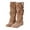 Khaki, variant on Munlar Women's Middle Mid Calf Boots-Dress Warm Christmas Rainboots Non Slip Women's Middle Mid Calf Boots Womens Winter Boots Clearance