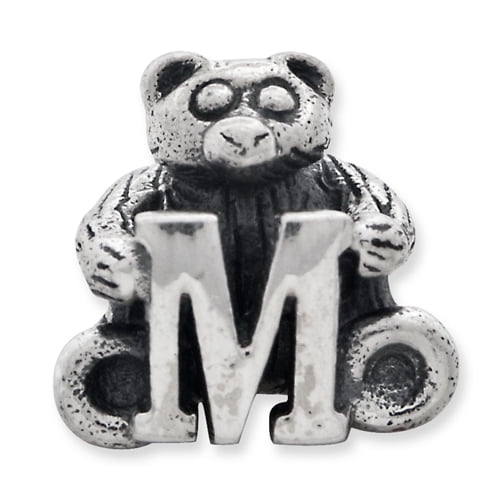 Reflection Beads Sterling Silver Reflections Kids Letter M Bead