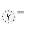 thumbnail image 1 of Reloj de pared,Reloj de pared con bailarina,reloj decorativo colgante.,Relojes de pared silenciosos Reloj decorativo de tiempo silencioso,Reloj de pared digital,Reloj de pared digital, 1 of 8
