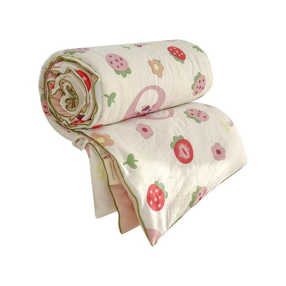 Essentiels Populaires pour la Maison, Couverture d'Été à Double Couche, Couette Respirante pour Enfants avec Imprimé, Couette Légère pour Climatisation