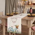 thumbnail image 2 of Table Runners 36 Inches Long Dress Scarves, Spring Farmhouse Kitchen/Dining Table Runner, Short Coffee Tablerunners, Country Bicycle Botanical Blossom Wild Flowers 13x36 Inch, 2 of 9