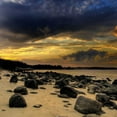 thumbnail image 4 of PhotoINC Studio 20x20 Black Modern Wood Framed Wall Art Titled - Rocks on Beach, 4 of 6