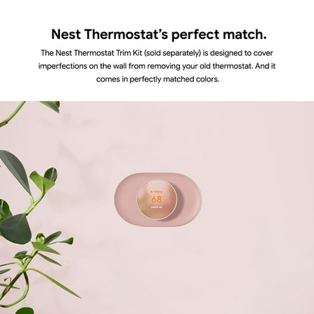 Google - Nest Smart Programmable Wifi Thermostat - Sand